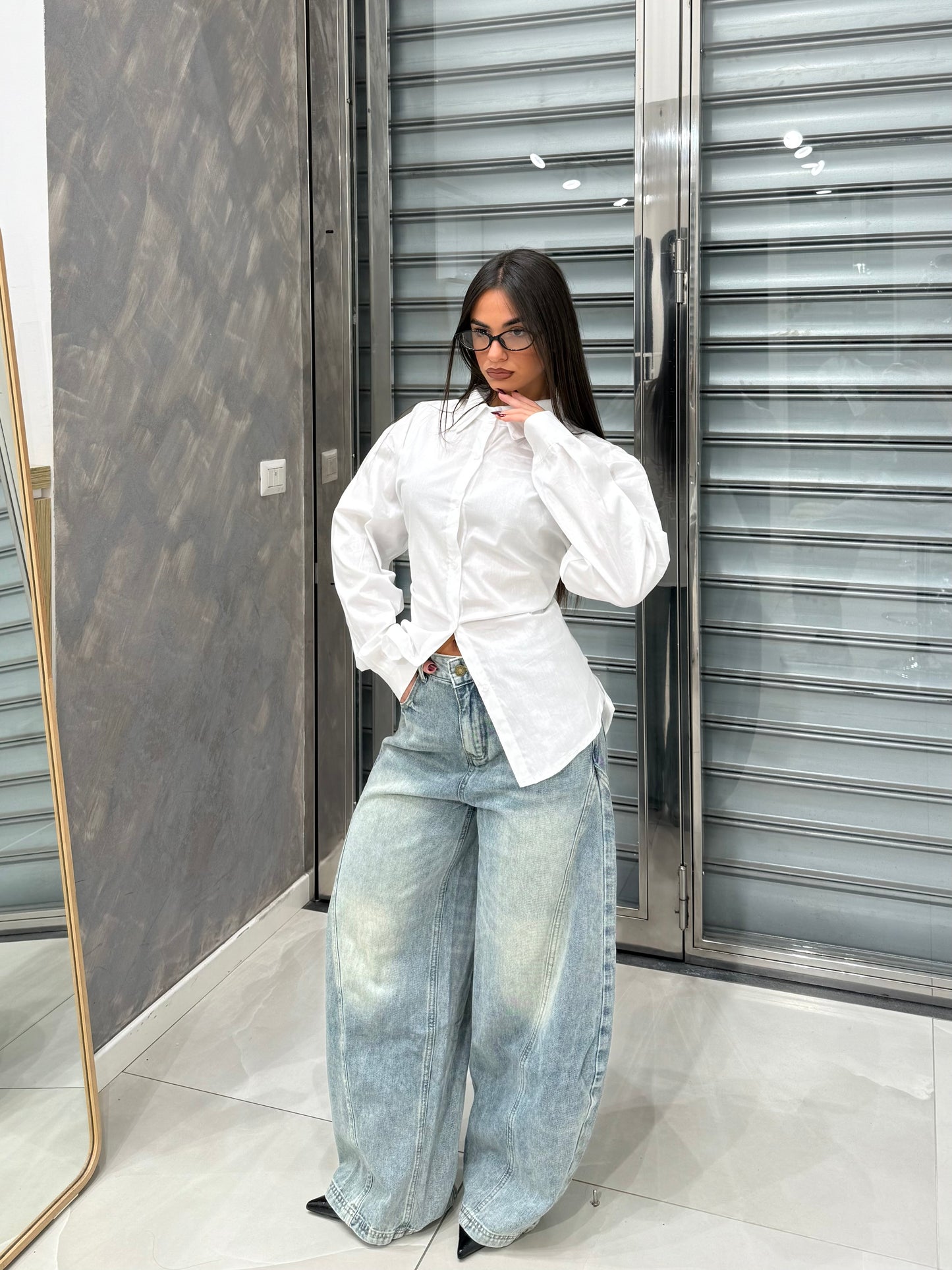 CAMICIA EFFETTO BUSTINO