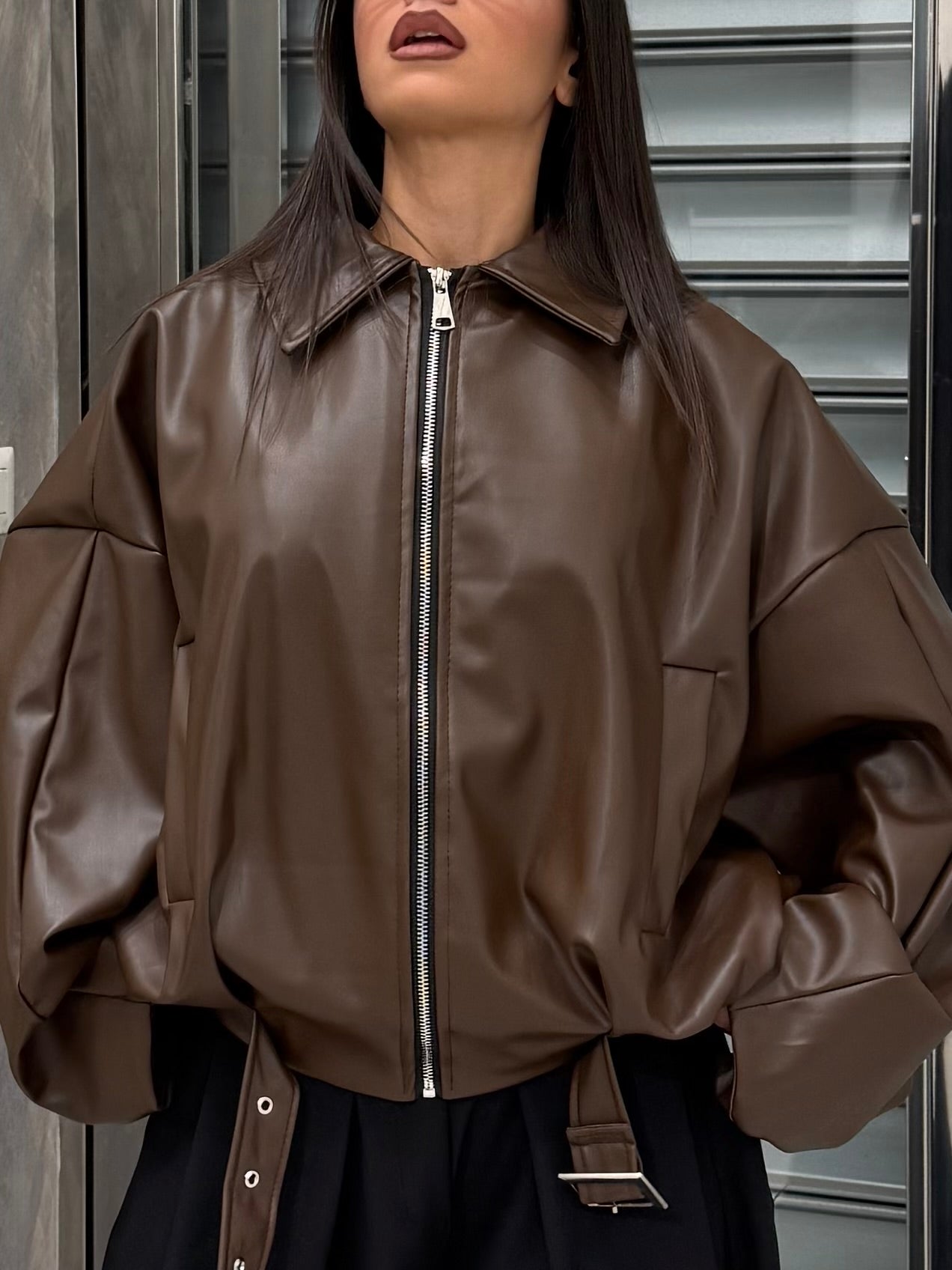 GIACCA KANYE MARRONE
