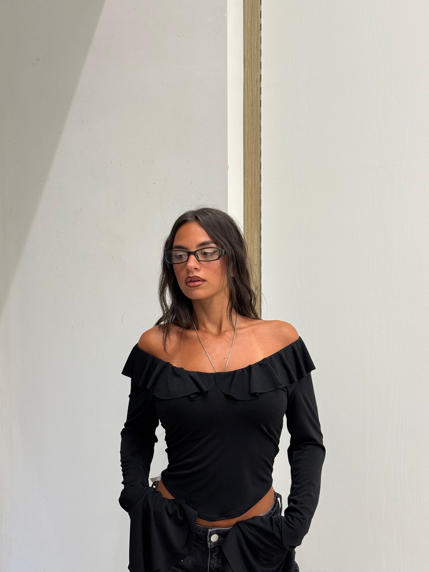 MAGLIA ROUCHES NERA
