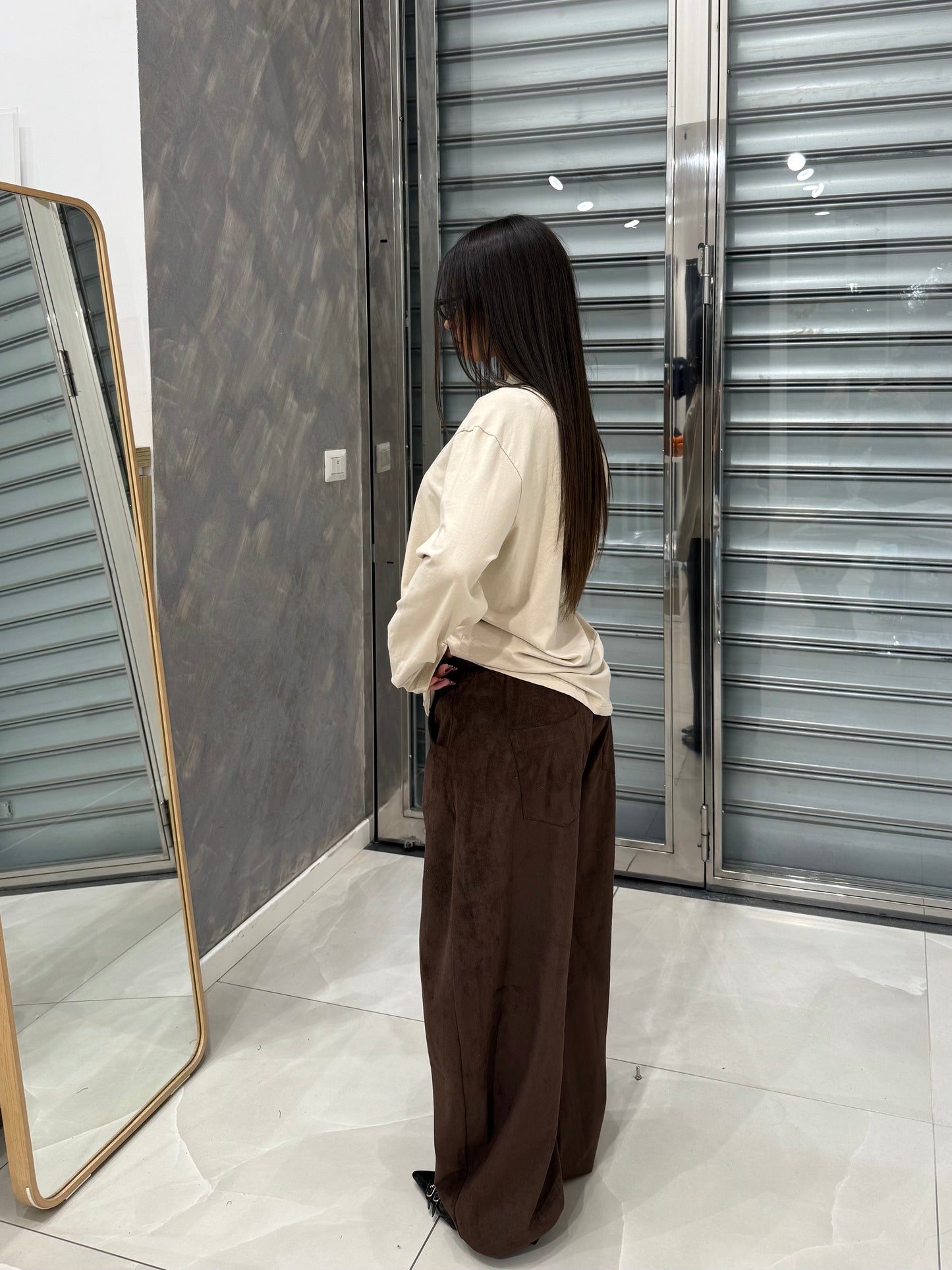 SHIRT LONGSLEEVE CUCITURA CREMA