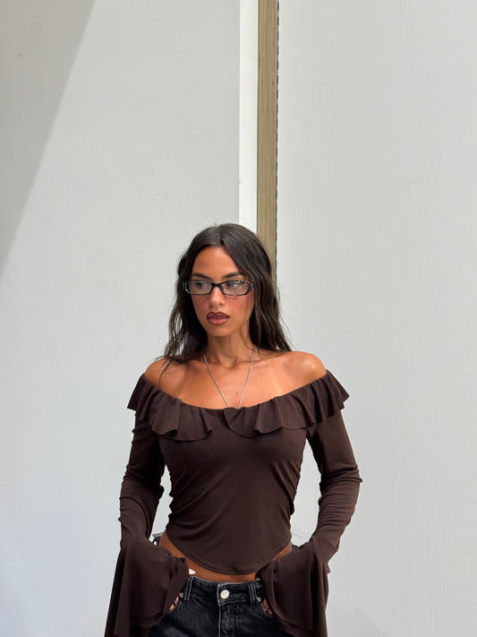 MAGLIA ROUCHES CHOCO
