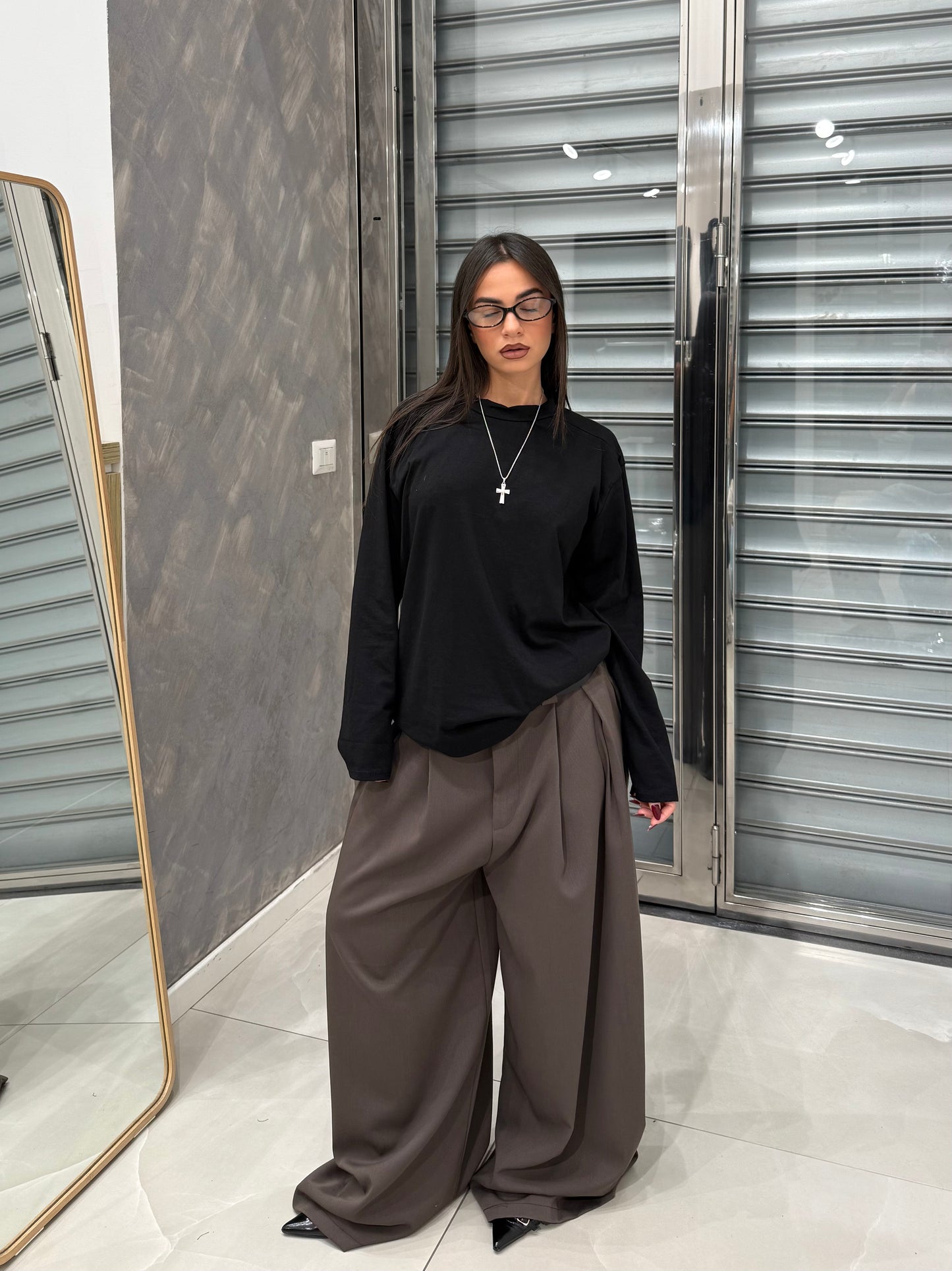 SHIRT LONGSLEEVE CUCITURA NERA