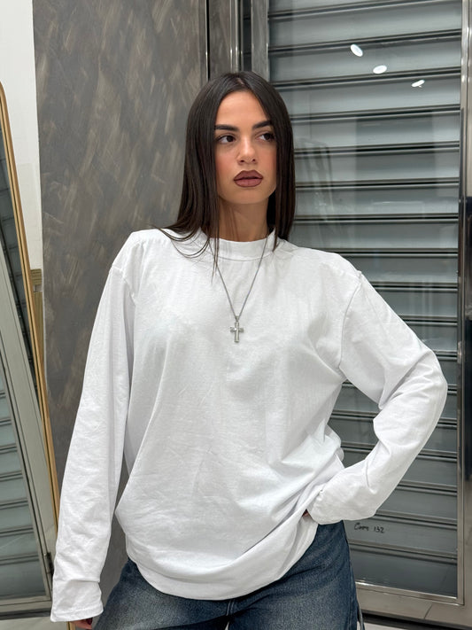 SHIRT LONGSLEEVE CUCITURA BIANCA