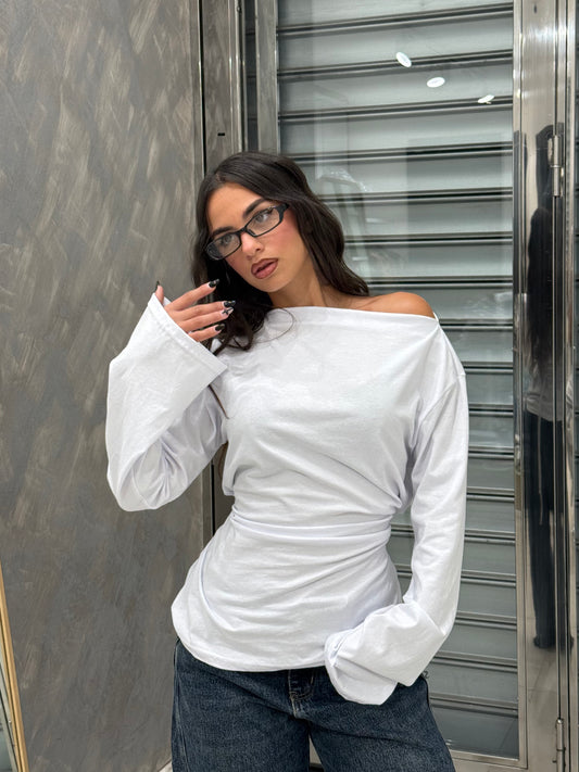 MAGLIA LACES BIANCA