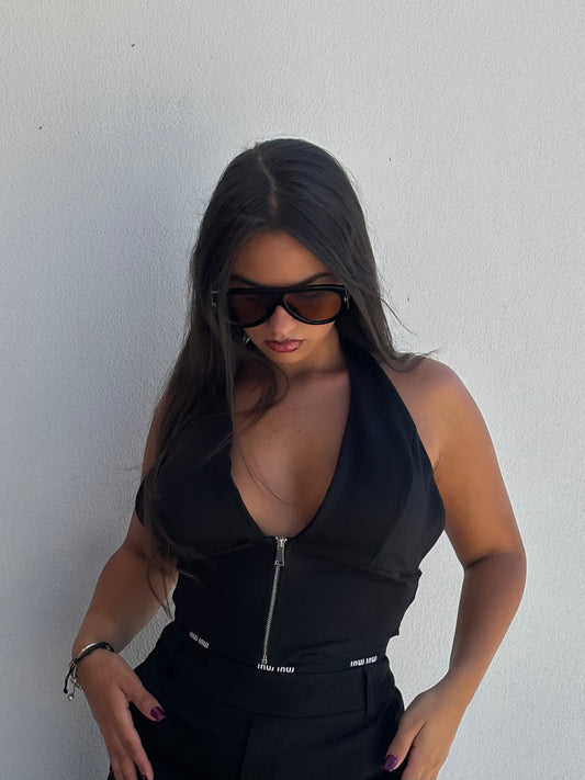 Top completo MIU nero