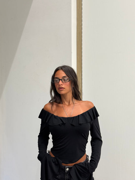 MAGLIA ROUCHES NERA