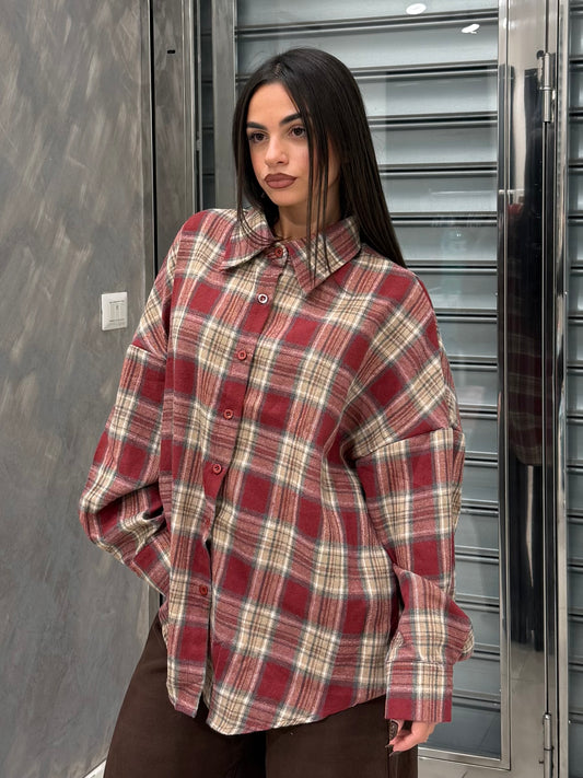 CAMICIA QUADRONI RED