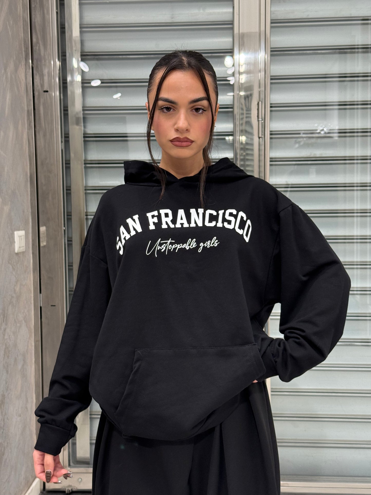 FELPA “SAN FRANCISCO” FELPATA NERA