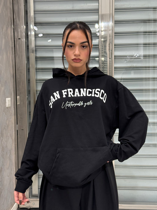 FELPA “SAN FRANCISCO” FELPATA NERA